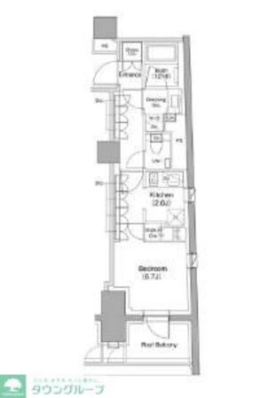 ザ・パークハビオ小石川の物件間取画像